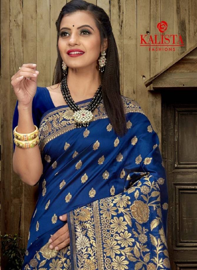 Kalista Suruchi Latest Fancy Designer Party Wear Banarasi Silk Saree Collection 